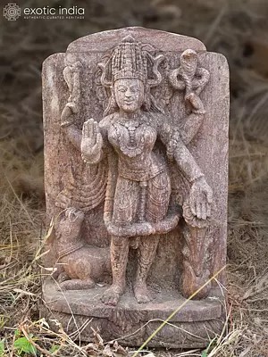 24" The God of Snake | Sandstone Statue | Exquisite Handmade Indian Art