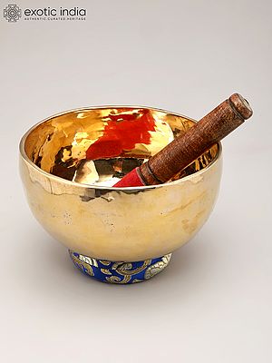 Handmade Healing Singing Bowl with Cushion & Wooden Striker