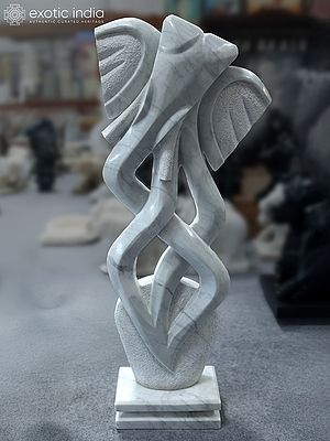 52" Lord Ganesha | Abstract Modern Art | Marble Statue | Exquisite Indian Art