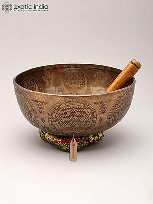 10" Tibetan Singing Bowl Set for Meditation and Chakra Balancing