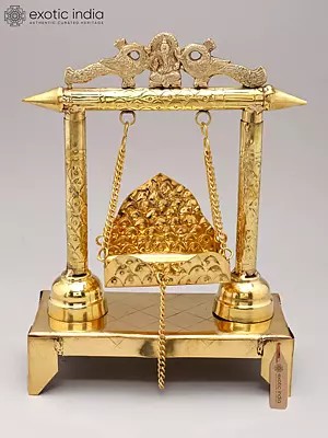 14" Swing for Your Favourite Deity in Brass | Handmade | Made in India