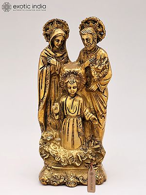 7" Standing Joseph Mother Mary with Baby Jesus | Handmade