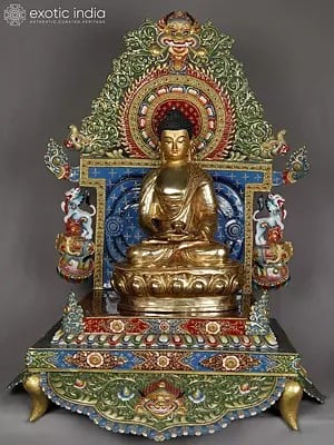 Enthroned Lord Shakyamuni Buddha From Nepal