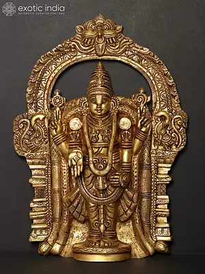 Brass Tirupati Balaji (Venkateshvara) Wall Hanging