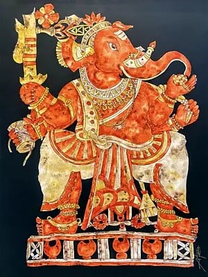 Atharva (Lord Ganesha) | Acrylic On Canvas | By Pratima Abhange