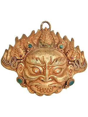 Superfine Mahakala Wall Hanging Mask - Tibetan Buddhist Deity