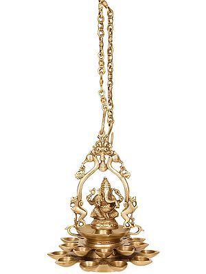 Hanging Ganesha Lamp