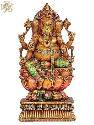 Six-Armed Ganesha on Lotus