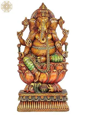 Six-Armed Ganesha on Lotus