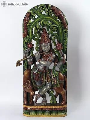 Venugopal Krishna | Wood Statue
