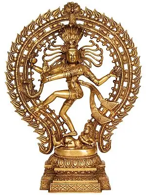 22" Shiva as Nataraja In Brass | Handmade | Made In India