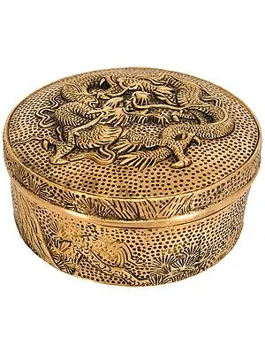 Tibetan Buddhist Dragon Ritual Box
