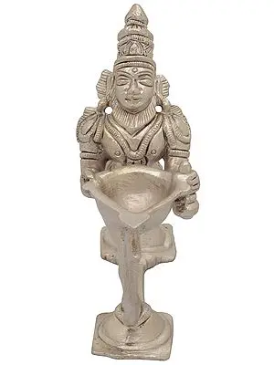 4" Hanuman Lamp for Shri Rama Puja in Brass | Handmade | Made In India