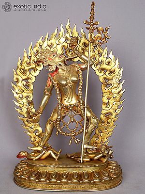 14" Vajrayogini Copper Statue | Tibetan Buddhist Deity Idols