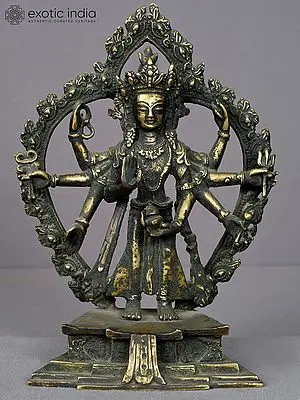 10" Brass Lord Lokeshvara Statue from Nepal