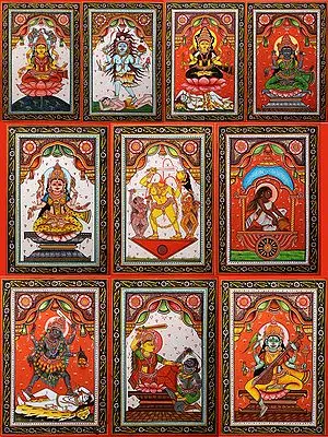 The Ten Mahavidyas, From The Tender To The Ferocious (Set of Ten Paintings)