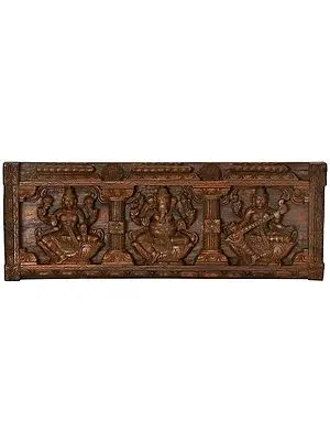 Lakshmi, Ganesha and Saraswati Panel