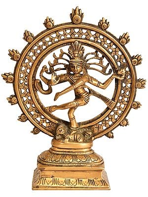 8" Nataraja Brass Statue | Handmade | Made in India