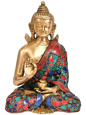Tibetan Buddhist Deity Buddha in Preaching Gesture
