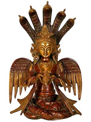 10" Naga Kanya In Brass | Handmade | Made In India