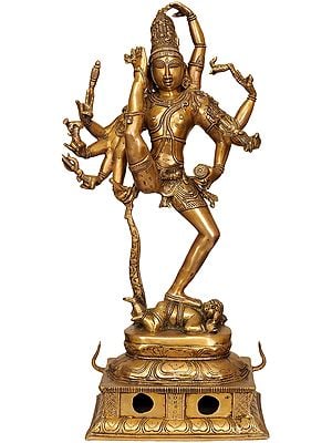 26" Tripurantaka Shiva In Brass | Handmade | Made In India