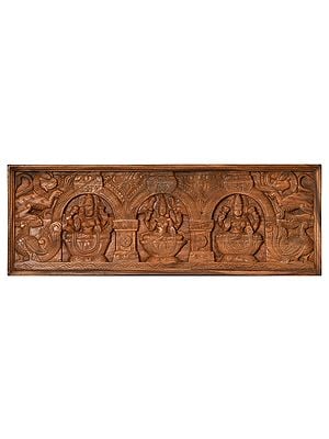 Auspicious Panel with Three Lakshmi