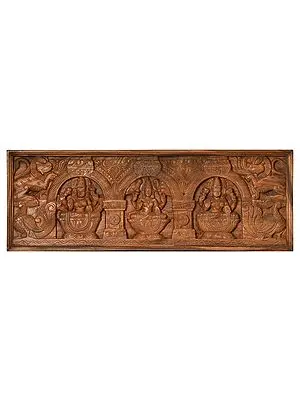 Auspicious Panel with Three Lakshmi