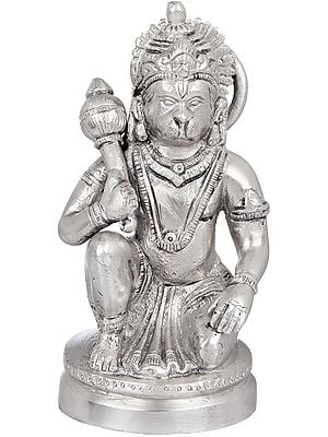 5" Sankat Mochan Hanuman Statue in Brass | Handmade | Made in India