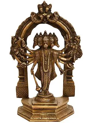8" Cosmic Hanuman In Brass | Handmade | Made In India