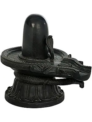 Super Large Black Stone Shiva Linga