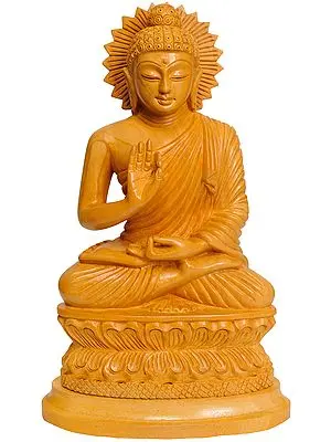 Preaching Buddha Kaima Wood Statue