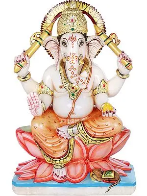 Kamalasana Lambodara Ganesha
