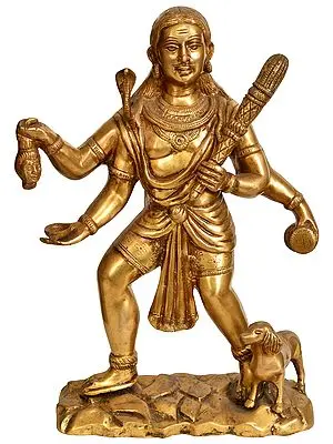 15" Batuk Bhairava In Brass | Handmade | Made In India