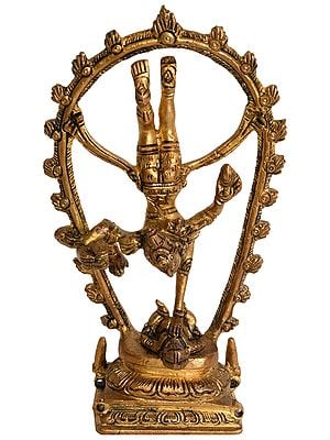 6" Acrobat Nataraja In Brass | Handmade | Made In India