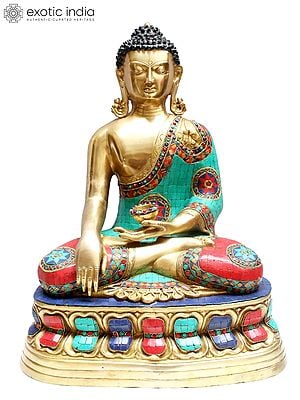 23" Brass Bhumisparsha Buddha