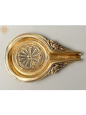 4" Small Brass Abhishek Patra