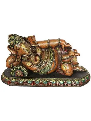 His Majesty Lord Ganesha at Leisure - Large Size