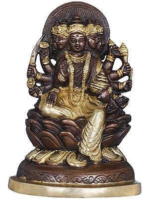 5" Gayatri Devi In Brass | Handmade | Made In India
