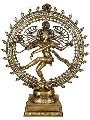 47" Large Size Nataraja In Brass | Handmade | Made In India