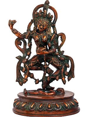 12" Tibetan Buddhist Deity- Vajra Dakini Brass Statue | Handmade | Made in India