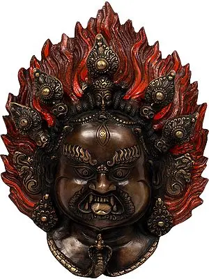 Mahakala Wall Hanging Mask - Made in Nepal