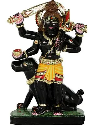 Bhairava With His Mount Shwan: Dog