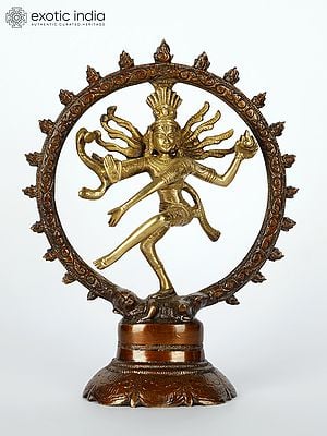 7" Nataraja Brass Sculpture | Handmade | Made in India