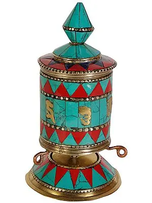 Tibetan Buddhist Prayer Wheel (cho-kor or khorten)