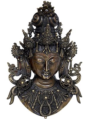 Devi Tara In Samadhi Wall-Hanging Mask (Made In Nepal)