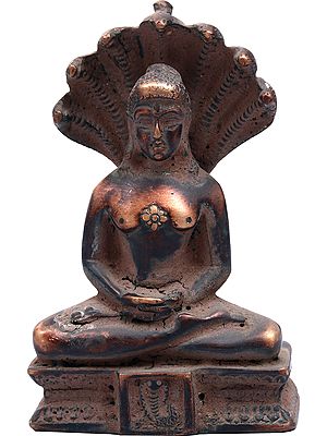 4" First Jain Tirthankara Rishabha Deva Statue in Brass | Handmade | Made in India