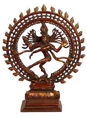 17" Lord Shiva as Nataraja In Brass | Handmade | Made In India