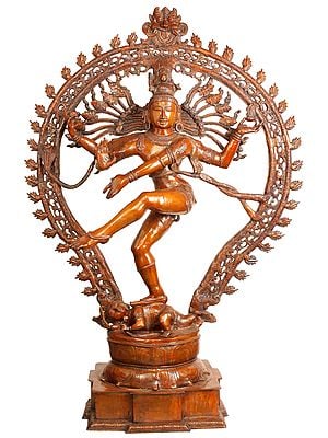 54" Large Nataraja In Brass | Handmade | Made In India