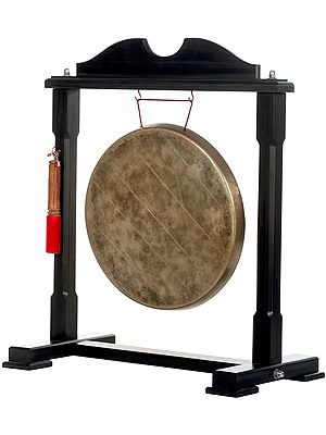 Large Tibetan Buddhist Monastery Gong