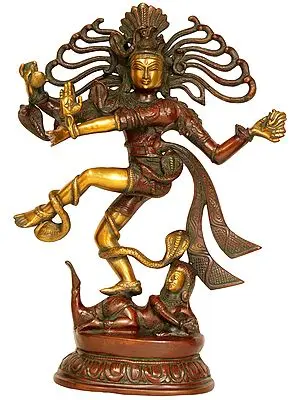 15" Nataraja In Brass | Handmade | Made In India